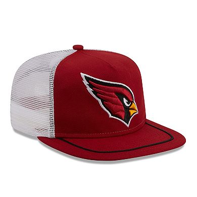 Men's New Era Cardinal/White Arizona Cardinals Original Classic Golfer Adjustable Hat