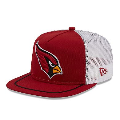 Men's New Era Cardinal/White Arizona Cardinals Original Classic Golfer Adjustable Hat