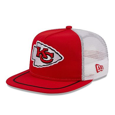 Men's New Era Red/White Kansas City Chiefs Original Classic Golfer Adjustable Hat