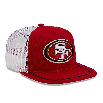 Men's New Era Scarlet/White San Francisco 49ers Original Classic Golfer Adjustable Hat