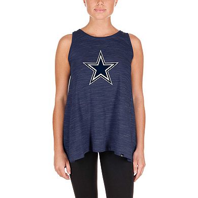 Women's New Era Navy Dallas Cowboys Plus Size Space Dye Active Tank Top