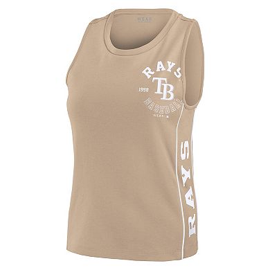 Women's WEAR by Erin Andrews Tan Tampa Bay Rays Tonal Tank Top