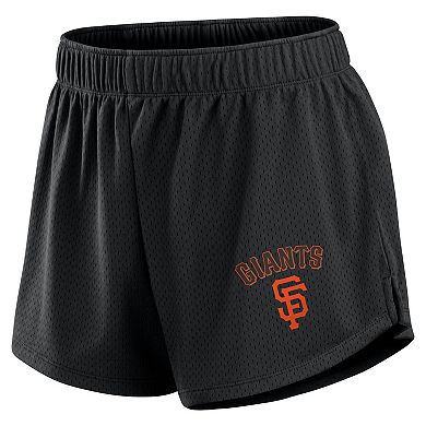 Women's Fanatics Branded Black San Francisco Giants Mesh Shorts