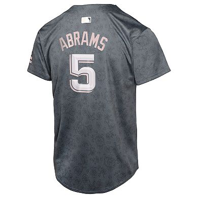 Youth Nike C.J. Abrams Charcoal Washington Nationals City Connect Limited Player Jersey