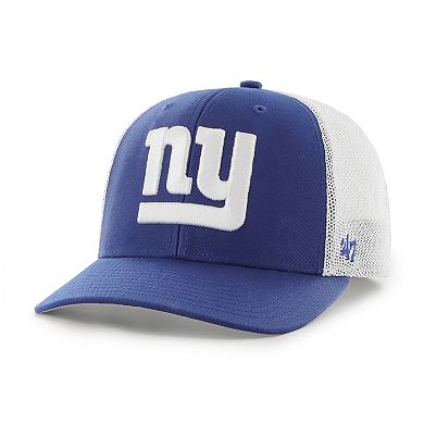 Men's '47 Royal/White New York Giants Trophy Trucker Flex Hat