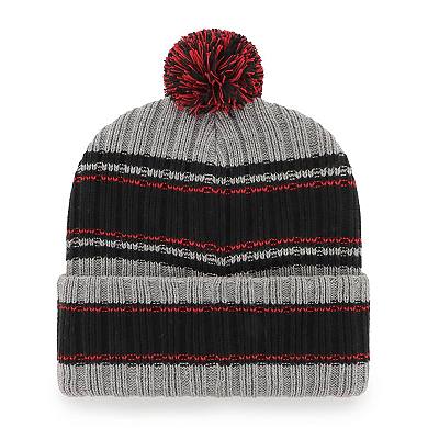 Men's '47  Graphite Atlanta Falcons Rexford Cuffed Knit Hat with Pom