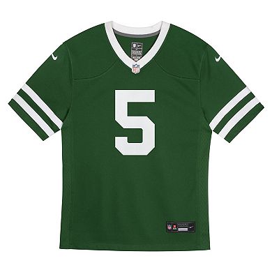 Preschool Nike Garrett Wilson Legacy Green New York Jets Game Jersey