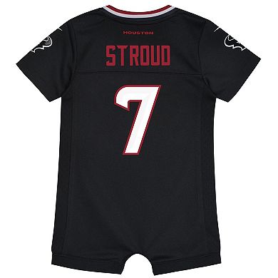 Newborn & Infant Nike C.J. Stroud Navy Houston Texans Game Romper Jersey