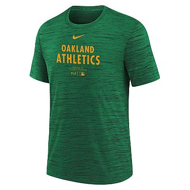 Youth Nike Green Oakland Athletics Authentic Collection Practice Performance T-Shirt