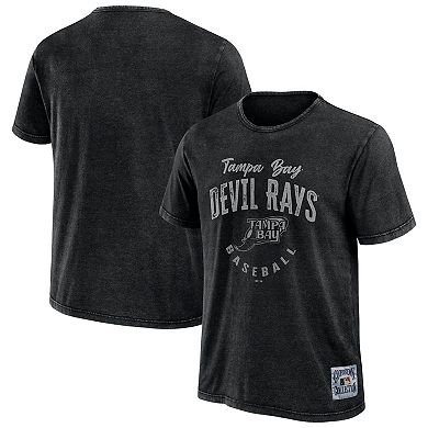 Men's Darius Rucker Collection by Fanatics Black Tampa Bay Rays Cooperstown Collection Washed T-Shirt