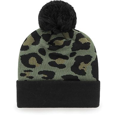 Women's '47 Green/Black Tampa Bay Buccaneers Bagheera Cuffed Knit Hat with Pom