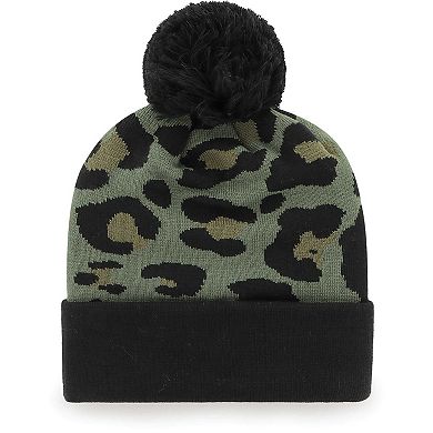 Women's '47 Green/Black Tennessee Titans Bagheera Cuffed Knit Hat with Pom