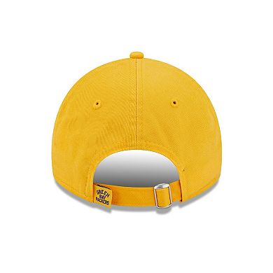 Women's New Era Gold Green Bay Packers Core Classic 2.0 9TWENTY Adjustable Hat