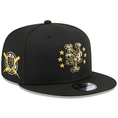 Men's New Era  Black New York Mets 2024 Armed Forces Day 9FIFTY Snapback Hat