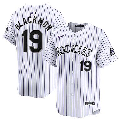 Youth Nike Charlie Blackmon White Colorado Rockies Home Limited Player Jersey