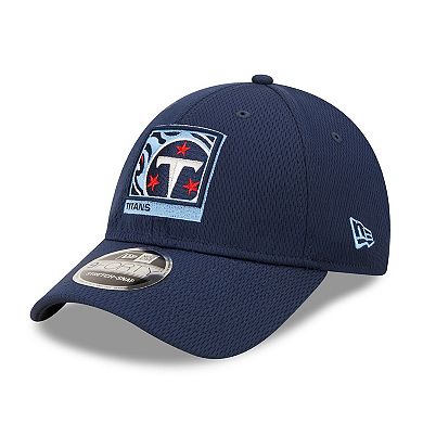 Men's New Era Navy Tennessee Titans Framed AF 9FORTY Snapback Hat