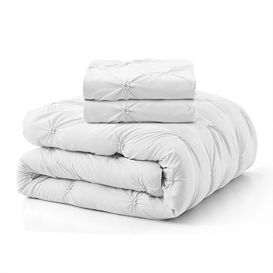 Unikome Pinch Pleat Down-alternative Comforter Set-soft Bedding For All Seasons