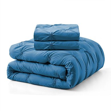 Unikome Premium Soft Bedding Set All Season Pinch Pleat Down-alternative Comforter Set