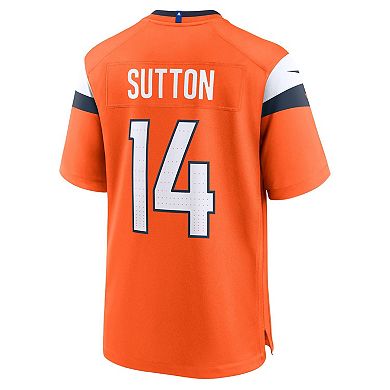 Men's Nike Courtland Sutton Orange Denver Broncos Game Jersey