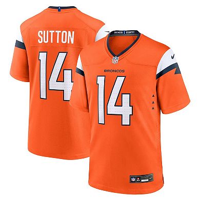 Men's Nike Courtland Sutton Orange Denver Broncos Game Jersey