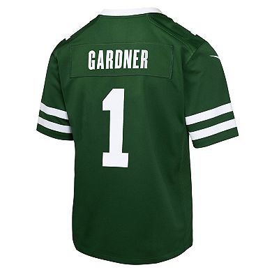 Youth Nike Ahmad Sauce Gardner Legacy Green New York Jets Game Jersey