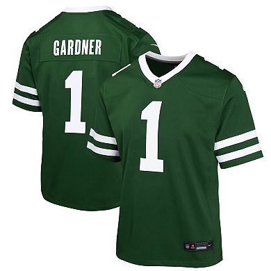 Youth Nike Ahmad Sauce Gardner Legacy Green New York Jets Game Jersey