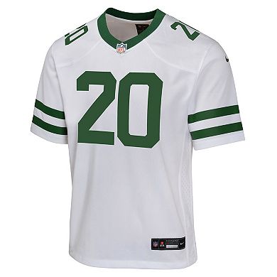 Youth Nike Breece Hall Legacy White New York Jets Game Jersey