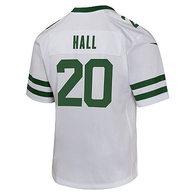 Youth Nike Breece Hall Legacy White New York Jets Game Jersey