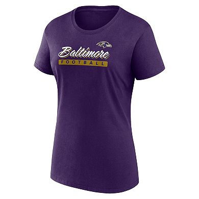 Women's Fanatics Baltimore Ravens Risk T-Shirt Combo Pack