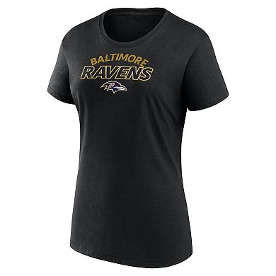 Women's Fanatics Baltimore Ravens Risk T-Shirt Combo Pack