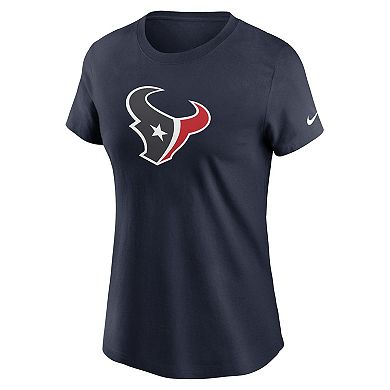 Women's Nike  Navy Houston Texans  Primary Logo T-Shirt