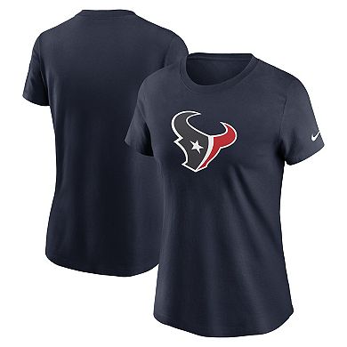 Women's Nike  Navy Houston Texans  Primary Logo T-Shirt