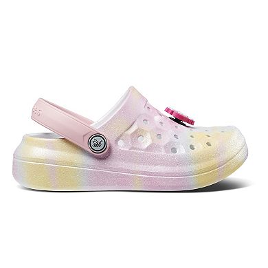 Joybees Varsity Girls Ombre Shimmer "Best Friends" Clogs