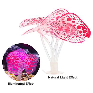 Soft Silicone Glowing Aquarium Simulation Coral Aquatic Artificial Water Plants