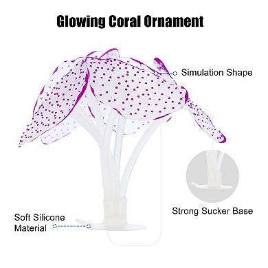 Soft Silicone Glowing Aquarium Simulation Coral Aquatic Artificial Coral