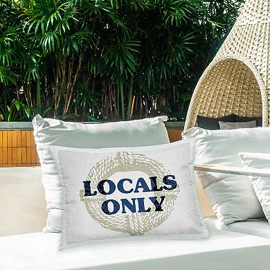Stupell Home Decor Locals Only Maritime Rope Throw Pillow