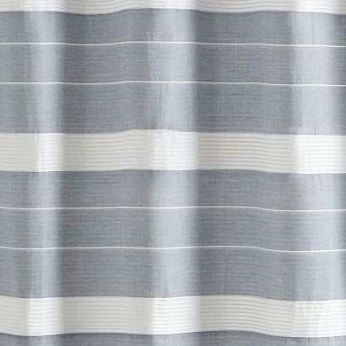 Martha Stewart Adrien Woven Stripe Shower Curtain