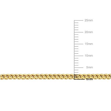 Stella Grace 10k Gold Men's Franco Link Necklace