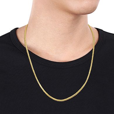 Stella Grace 10k Gold Men's Franco Link Necklace