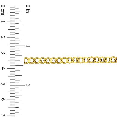 Stella Grace 14k Gold Men's Curb Chain Necklace