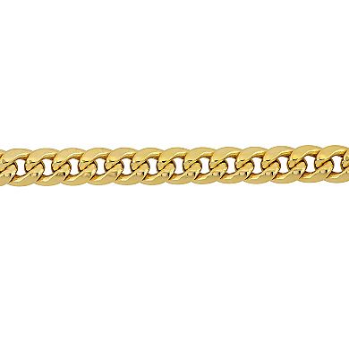 Stella Grace 10k Gold Men's Miami Cuban Link Chain Necklace