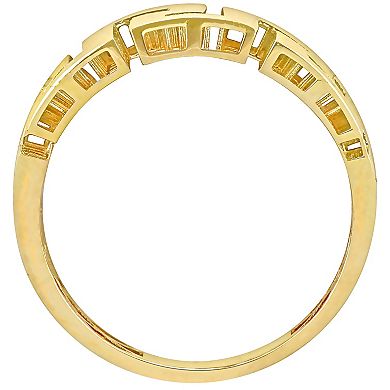 Stella Grace 14k Gold Men's Greek Key Design Ring