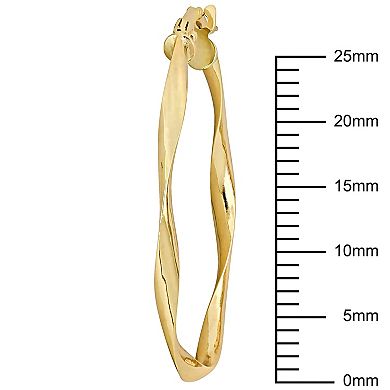 Stella Grace 10k Gold Twisted Hoop Earrings