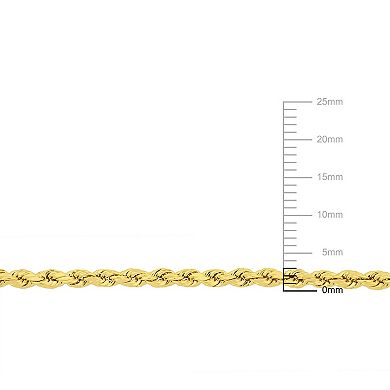 Stella Grace 14k Gold Men's Rope Chain Necklace