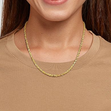 Stella Grace 14k Gold Rope Chain Necklace