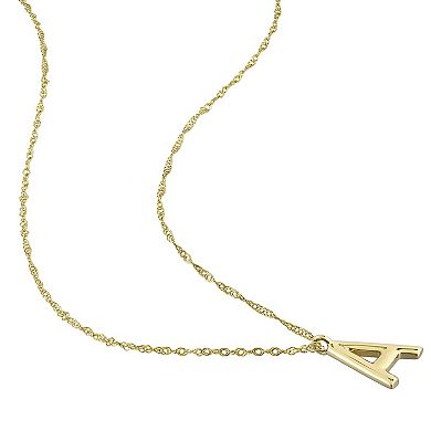 Stella Grace 14k Gold Initial Pendant Necklace