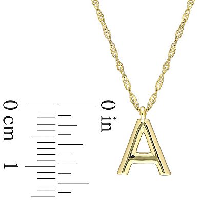 Stella Grace 14k Gold Initial Pendant Necklace