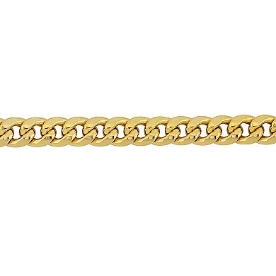 Stella Grace 10k Gold Cuban Link Chain Bracelet