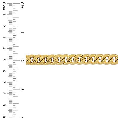 Stella Grace 10k Gold Cuban Link Chain Bracelet