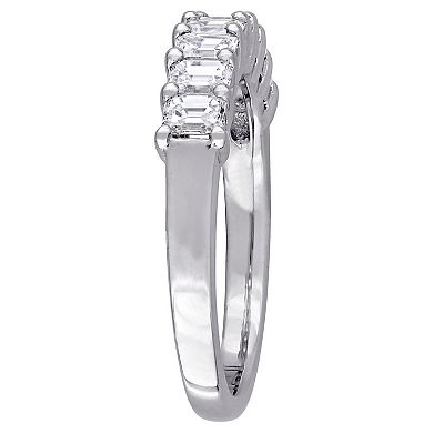 Stella Grace 14k White Gold 1 Carat T.W. Diamond Semi-Eternity Band Ring